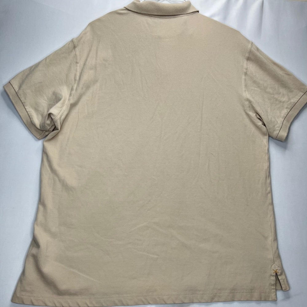 Harley-Davidson Polo Shirt Mens 2XL Tan Cotton Blend Willie G Skull Embroidered - Picture 13 of 14